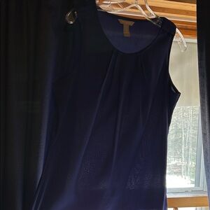 Banana Republic Dark Blue Sleeveless Blouse